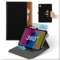 Skórzane etui iPad 10.9" 2022 MAMA MOUTH 360° + rysik, kieszeń