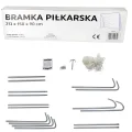 DUŻA METALOWA BRAMKA PIŁKARSKA 213x150x90 SIATKA