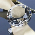 Diament ze szkła kryształowego K9 Kryształ dekoracyjny diament K9 z przezroczystego szkła, idealny do wystroju wnętrz