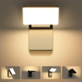 Lampa zewnętrzna LED Kingwen 40 W 3000 K IP65 czarna obracana 360° składana