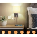 Lampa LED do czytania regulowana ALLOMN gęsia szyja USB chrom POWYSTAWOWY
