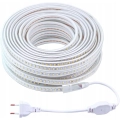 Taśma LED pcning 230V 15M 120 diod z wtyczką EU, 4000K, biała