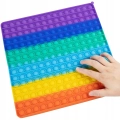 DUŻY POPIT KOLOROWY PUSH BUBBLE POP IT KWADRAT XXL 30 x 30
