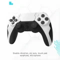 Bezprzewodowy gamepad GAMINJA P48 do PS4/PS3 PC kontroler z wibracjami i trybem turbo do konsol i komputera