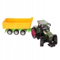 TRAKTOR Z PRZYCZEPĄ KIPER WYWROTKA OTWIERANA PRZYCZEPA 54 cm