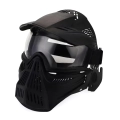 Kask paintball maska sportowa do paintballu ochrona twarzy z daszkiem i otworami wentylacyjnymi, odporny na uderzenia