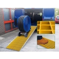 Stopnie schodowe przemysłowe z kraty FRP 270×1200×38mm odporne na korozję