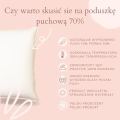 Poduszka puchowa 70x80 (70% puch, 30% pierze)