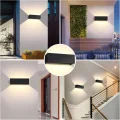 Lampy ogrodowe Kingwen 2 szt 30W czarne IP65 3000K regulowany kąt