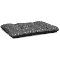 Legowisko dla psa poduszka PRESTIGE 100x70 cm wodoodporna kości srebrne
