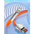Kabel szybkiego ładowania USB typu C 120w 6A 150cm czarny