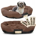 Legowisko dla psa 115x95 cm personalizowane wodoodporne brązowe