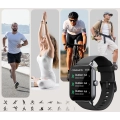 Smartwatch AEAC IDW19, 1,8-calowy, 110 trybów, IP68, czarny