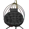 Poduszka ogrodowa 120 cm na krzesło wiszące bocianie gniazdo wodoodporna czarna