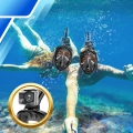 Maska do Nurkowania Pełnotwarzowa S/M Składana do Pływania Snorkelingu CZARNA