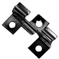 Klipsy tarasowe montażowe TWSOUL WPC 6.5 mm czarne ze stali nierdzewnej, 100 szt