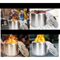 Pokrywa do paleniska 50cm ze stali nierdzewnej GFTIME do Solo Stove Bonfire
