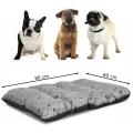 Legowisko dla psa poduszka PRESTIGE 80x60 cm wodoodporna kości czarne
