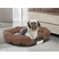 Legowisko dla psa 75x50 cm personalizowane wodoodporne brązowe