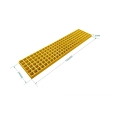 Stopnie schodowe przemysłowe z kraty FRP 240×1000×38 mm odporne na korozję