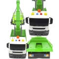 POMOC DROGOWA ZIELONA LAWETA 1:16 HOLOWNIK SAMOCHÓD ŚWIATŁA DŹWIĘK + AUTO