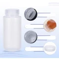 Zestaw butelek laboratoryjnych 500 ml PP szeroki wlew z zakrętką 15 sztuk