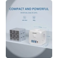 Listwa ścienna LENCENT 7 w 1 EU Plug, PD35W 3AC 3U1C listwa zasilająca z USB