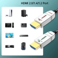 Kabel HDMI FeizLink 4K 1m światłowodowy szybki 18Gbps HDMI2.0 HDR10 ARC