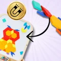 DREWNIANA SKRZYNKA Z MAGNETYCZNĄ MOZAIKĄ MONTESSORI KREATYWNA ZABAWA DLA DZIECI