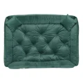 Legowisko dla psa kojec 115x95 cm welur ciemnozielony