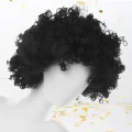 PERUKA WŁOSY CZARNE AFRO KARNAWAŁ PARTY FOTOBUDKA PANIEŃSKI URODZINY