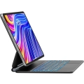 Etui z klawiaturą Earto do iPad Pro 12.9 (M2, 2024), 7 RGB, magnetyczne, QWERTY