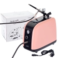Cichy Kompresor Modelarski HS-386 Auto Stop Wentylator Filtr Aerograf 0,3mm