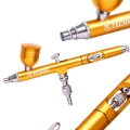Aerograf Modelarski z Dyszą 0,3mm B-130 DOUBLE ACTION GOLD MINI Pistolet