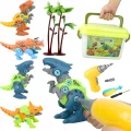 LT511 ZESTAW KONSTRUKCYJNY DINOZAURY DO SAMODZIELNEGO SKRĘCANIA 4 DINOZAURY