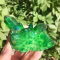 Zielony kwarc kamienny 70g Naturalny kamień kwarcowy zieloną powłoką Mineralny Prazem Kształt może różnić
