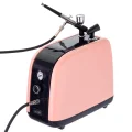 Cichy Kompresor Modelarski HS-386 Auto Stop Wentylator Filtr Aerograf 0,3mm