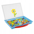 KREATYWNY ZESTAW UKŁADANKA PINEZKI GRZYBKI PUZZLE