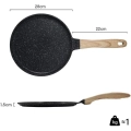 Patelnia do naleśników JEETEE 28 cm powłoka granitowa do indukcji