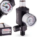 REDUKTOR CIŚNIENIA MANOMETR ODWADNIACZ PISTOLETU LAKIERNICZEGO FILTR 1/4