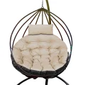 Poduszka ogrodowa 120 cm na krzesło wiszące bocianie gniazdo wodoodporna beżowa