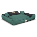 Legowisko dla psa kojec KINGDOG MM43 115x95 cm personalizowane rozbieralne antyslip zielone