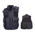 Kamizelka taktyczna, wojskowa czarna policja SWAT kamizelka ochronna militarna