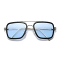 Okulary przeciwsłoneczne Tony Stark Iron Man stylowe okulary inspirowane filmami Marvel, z filtrem UV i metalową oprawką