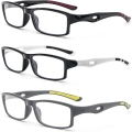 Okulary do czytania i komputera +3.00 KoKoBin TR90 antyblue zestaw 3szt