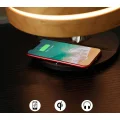 Lampa nocna Masdio Horizon ładowarka 10W zegar lampka z funkcją AMPULLA bezprzewodowego ładowania i budzikiem