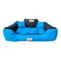 Legowisko dla psa kojec KINGDOG 75x65 cm personalizowane wodoodporne niebieskie