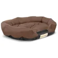 Legowisko dla psa 130x105 cm personalizowane wodoodporne brązowe