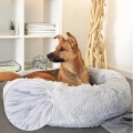 Poduszka dla psa Puppy Love, szerokość 100 cm, jasnoszara