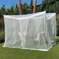 Siatka przeciw komarom na taras 250x250 cm biała do altany i ogrodu